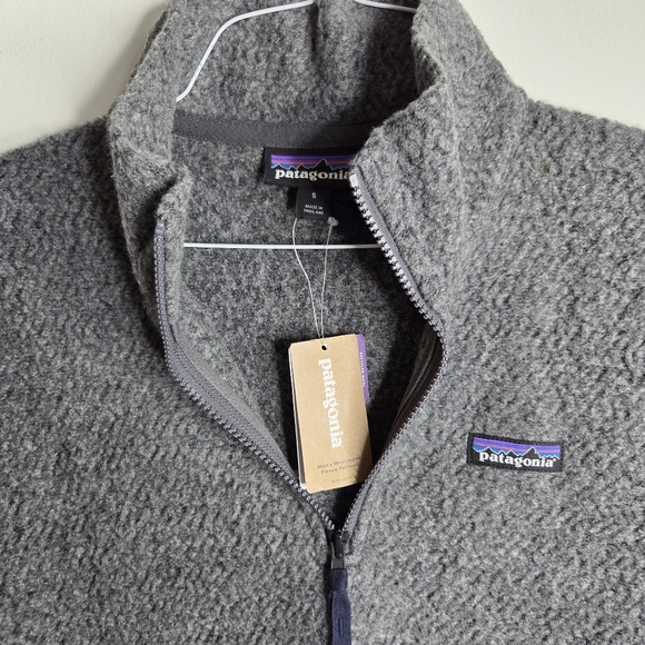 Patagonia Men's NWT Woolyester Fleece Pullover - Size Small - Gray - Quarter Zip - Picture 3 of 9